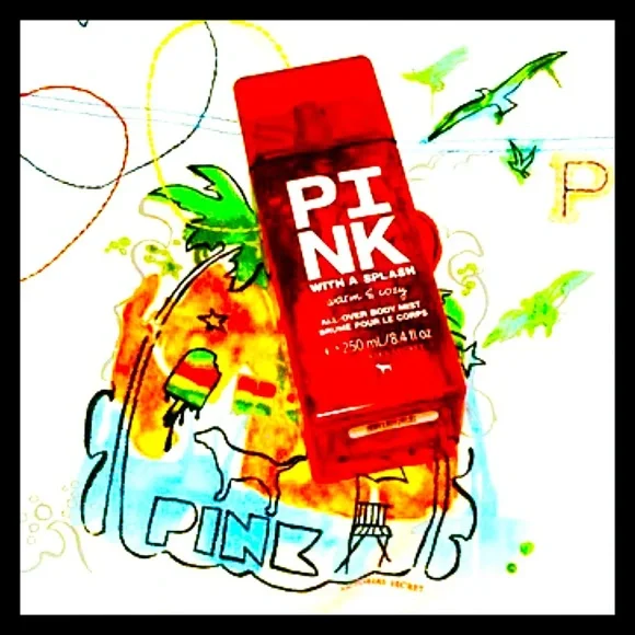 💕ⓅⒾⓃⓀ ⓋⓈ Warm & Cozy Retro Mist PINK with a splash NEW IN BOX💕 - Picture 2 of 6